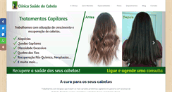 Desktop Screenshot of clinicasaudedocabelo.com.br