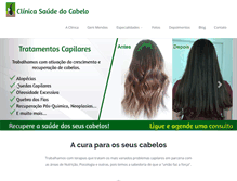 Tablet Screenshot of clinicasaudedocabelo.com.br